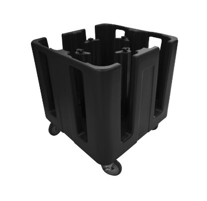Picture of ADJUSTABLE COMPACT DISH CADDY BLACK - 690MM X 690MMX 810MM H - 4 TOWER (ADC0002)
