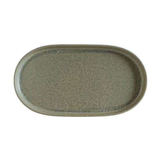 Picture of RIPPLE - ADELFA - OVAL WALLED PLATE - 33 X 18CM (6) (ADFRPL33OV)