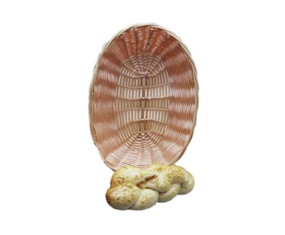 Picture of BREAD BASKET WOVEN PLASTIC OVAL - 230MM x 167MM (BBO0001)