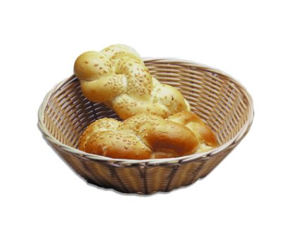 Picture of BREAD BASKET WOVEN PLASTIC ROUND - 220MM x 200MM (BBR0001)