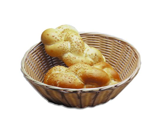 Picture of BREAD BASKET WOVEN PLASTIC ROUND - 220MM x 200MM (BBR0001)