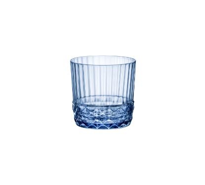 Picture of AMERICA '20s - SAPPHIRE BLUE - ROCKS 300ML H83.5MM W83.5MM (6) (BR1.22156)