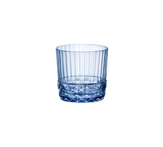 Picture of AMERICA '20s - SAPPHIRE BLUE - ROCKS 300ML H83.5MM W83.5MM (6) (BR1.22156)