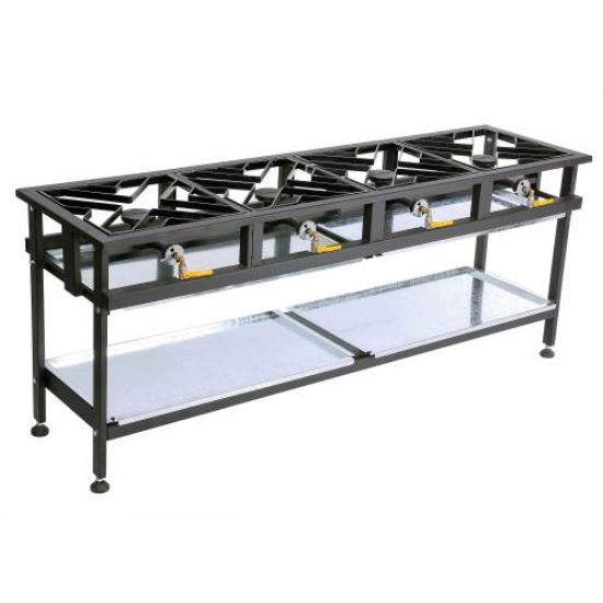 Picture of BOILING TABLE GAS - COMMERCIAL - 4 BURNER STRAIGHT (BTG2004)