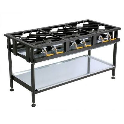Picture of BOILING TABLE GAS - COMMERCIAL - 6 BURNER STAGGERED (BTG3006)
