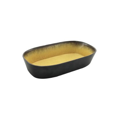Picture of CAPSULE BOWL RECT (MED YELLOW) - 265 X 162 X 65MM (CBR0017)