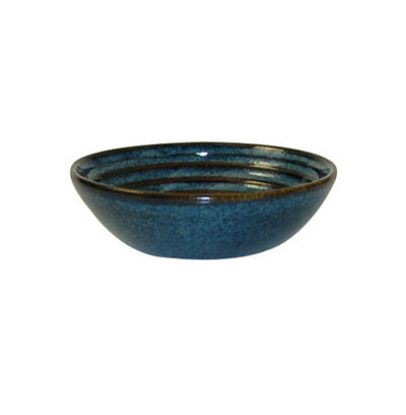Picture of BIT ON THE SIDE - SAPPHIRE - RIPPLE DIP DISH - 11.3 X 3.5CM - 140ML (12) (CC-BCBL-RPDD.1)