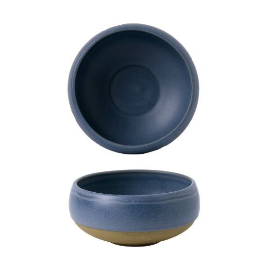 Picture of EMERGE - OSLO BLUE - MEDIUM DEEP BOWL - 454ML - H:5.9CM X DIA:12CM  (12) (CC-EMBL-EM16.1)