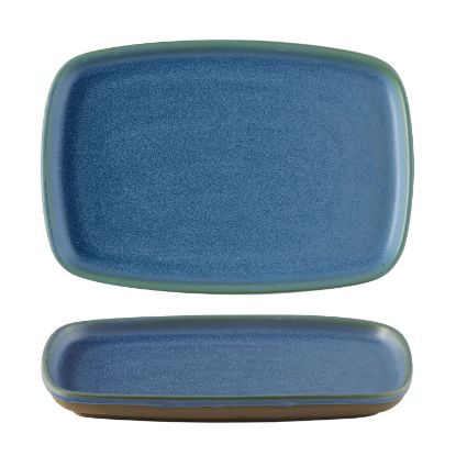 Picture of EMERGE - OSLO BLUE - RECTANGULAR PLATE - 22CM X 15CM (6) (CC-EMBL-EP22.1)