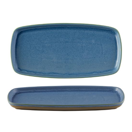 Picture of EMERGE - OSLO BLUE - RECTANGULAR PLATE - 25.1CM X 10CM (6) (CC-EMBL-EP25.1)