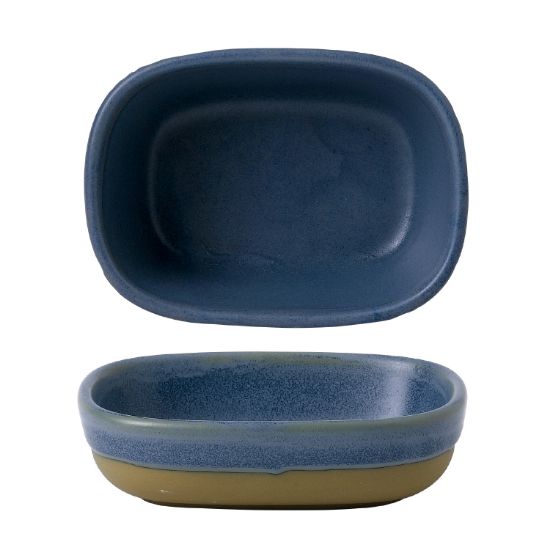 Picture of EMERGE - OSLO BLUE - SHALLOW TRAY - 12CM X 9CM X 3.3CM (6) (CC-EMBL-ET12.1)
