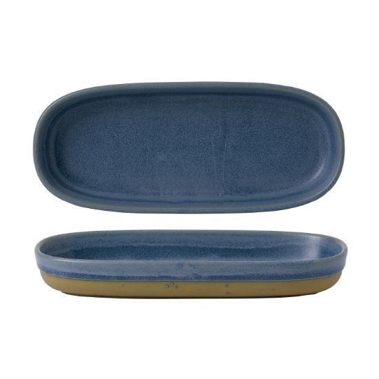 Picture of EMERGE - OSLO BLUE - SHALLOW TRAY - 23.3CM X 10CM X 3.3CM (6) (CC-EMBL-ET23.1)