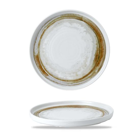 Picture of FINCA - SANDSTONE - WALLED PLATE - 26CM (6) (CC-MCFS-WP26.1)