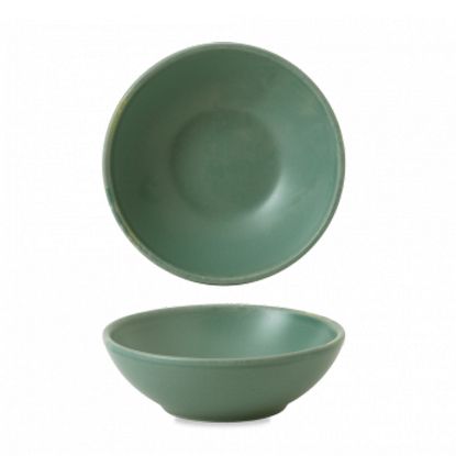 Picture of NOURISH - ANDORRA GREEN - SHALLOW BOWL - 20CL (12) (CC-RBGN-BSB6.1)