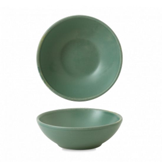 Picture of NOURISH - ANDORRA GREEN - SHALLOW BOWL - 20CL (12) (CC-RBGN-BSB6.1)