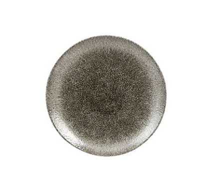 Picture of RAKU - QUARTZ BLACK - COUPE PLATE - 16.5CM (12) (CC-RKBQ-EVP6.1)