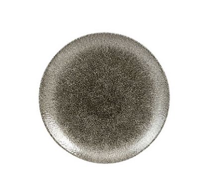 Picture of RAKU - QUARTZ BLACK - COUPE PLATE - 21.7CM (12) (CC-RKBQ-EVP8.1)
