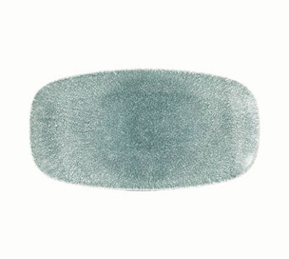 Picture of RAKU - QUARTZ BLACK - CHEFS' OBLONG PLATE - 29.8CM X 15.3CM (12) (CC-RKBQ-XO11.1)