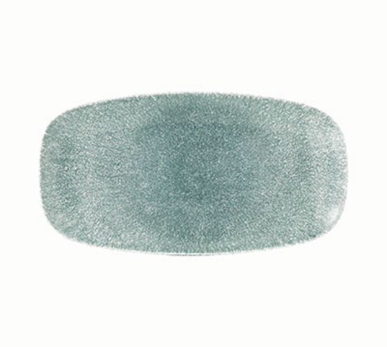 Picture of RAKU - QUARTZ BLACK - CHEFS' OBLONG PLATE - 29.8CM X 15.3CM (12) (CC-RKBQ-XO11.1)