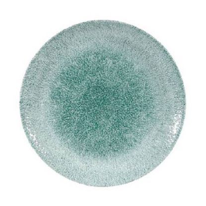 Picture of RAKU - JADE GREEN - COUPE PLATE - 16.5CM (12) (CC-RKJG-EVP6.1)