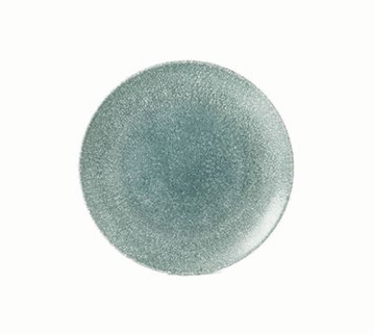 Picture of RAKU - TOPAZ BLUE - COUPE PLATE - 28.8CM (12) (CC-RKTB-EV11.1)