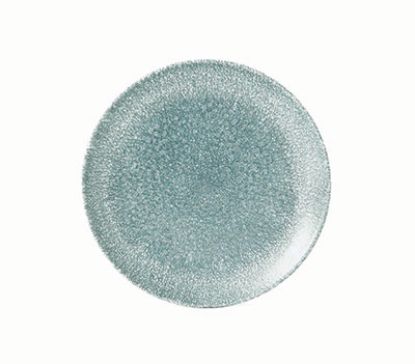 Picture of RAKU - TOPAZ BLUE - COUPE PLATE - 21.7CM (12) (CC-RKTB-EVP8.1)