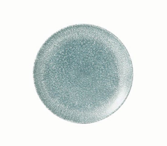 Picture of RAKU - TOPAZ BLUE - COUPE PLATE - 21.7CM (12) (CC-RKTB-EVP8.1)