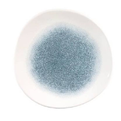 Picture of RAKU - TOPAZ BLUE - ORGANIC ROUND PLATE - 26.4CM (12) (CC-RKTB-OG10.1)