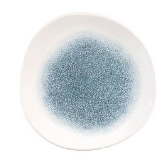Picture of RAKU - TOPAZ BLUE - ORGANIC ROUND PLATE - 21CM (12) (CC-RKTB-OG8.1)
