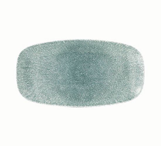 Picture of RAKU - TOPAZ BLUE - CHEFS' OBLONG PLATE - 29.8CM X 15.3CM (12) (CC-RKTB-XO11.1)