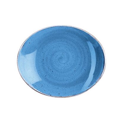 Picture of STONECAST - CORNFLOWER BLUE - OVAL PLATE - 19.2CM (12) (CC-SCFS-OP7.1)