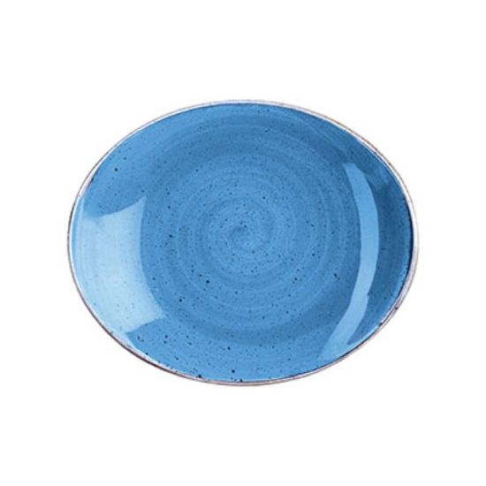 Picture of STONECAST - CORNFLOWER BLUE - OVAL PLATE - 19.2CM (12) (CC-SCFS-OP7.1)