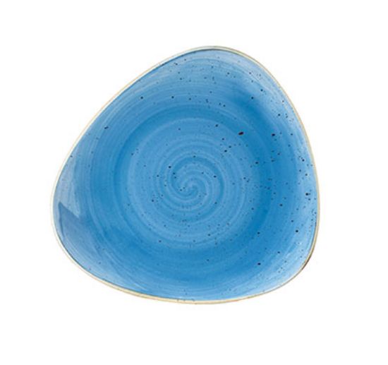Picture of STONECAST - CORNFLOWER BLUE - TRIANGLE BOWL - 15.3CM (12) (CC-SCFS-TRB6.1)