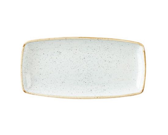 Picture of STONECAST - DUCK EGG BLUE - OBLONG PLATE - 29.5CM X 15CM (12) (CC-SDES-OP11.1)