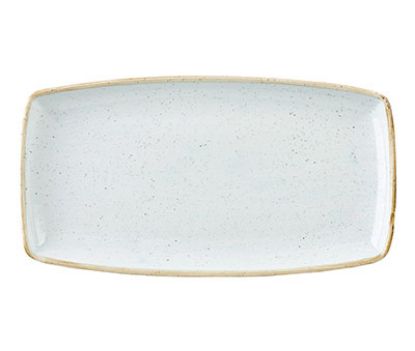 Picture of STONECAST - DUCK EGG BLUE - OBLONG PLATE - 35CM X 18.5CM (6) (CC-SDES-OP14.1)