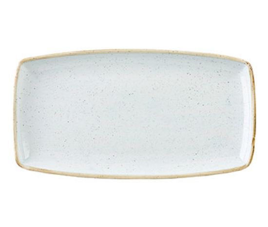 Picture of STONECAST - DUCK EGG BLUE - OBLONG PLATE - 35CM X 18.5CM (6) (CC-SDES-OP14.1)