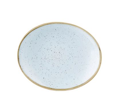 Picture of STONECAST - DUCK EGG BLUE - OVAL PLATE - 19.2CM (12) (CC-SDES-OP7.1)