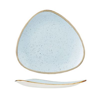 Picture of STONECAST - DUCK EGG BLUE - TRIANGLE PLATE - 26.5CM (12) (CC-SDES-TR10.1)