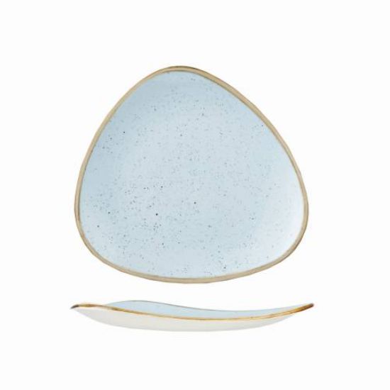 Picture of STONECAST - DUCK EGG BLUE - TRIANGLE PLATE - 22.9CM (12) (CC-SDES-TR9.1)