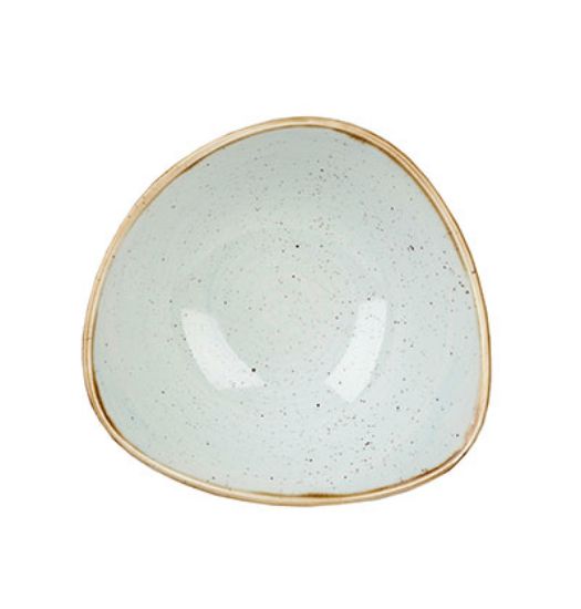 Picture of STONECAST - DUCK EGG BLUE - TRIANGLE BOWL - 15.3CM 260ML (12) (CC-SDES-TRB6.1)