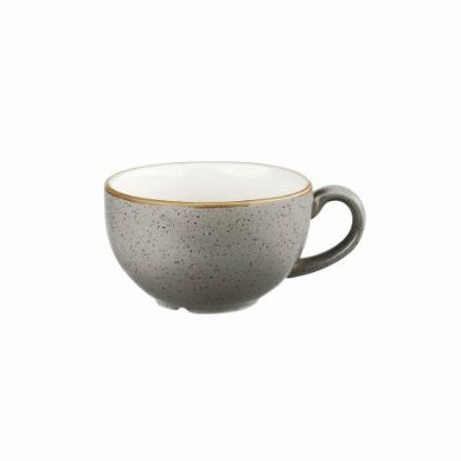 Picture of STONECAST - PEPPERCORN GREY - CAPPUCCINO SAUCER - 15.6CM (12) (CC-SPGS-CSS.1)