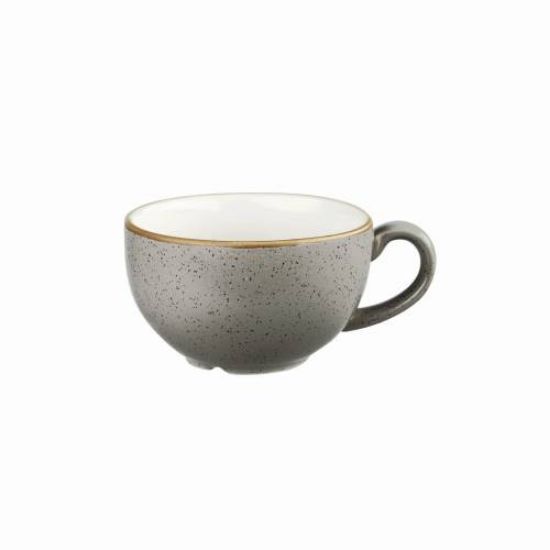 Picture of STONECAST - PEPPERCORN GREY - CAPPUCCINO SAUCER - 15.6CM (12) (CC-SPGS-CSS.1)