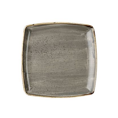 Picture of STONECAST - PEPPERCORN GREY - DEEP SQUARE PLATE - 26.8CM (6) (CC-SPGS-DS10.1)