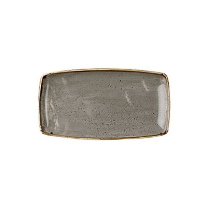 Picture of STONECAST - PEPPERCORN GREY - OBLONG PLATE - 29.5CM X 15CM (12) (CC-SPGS-OP11.1)