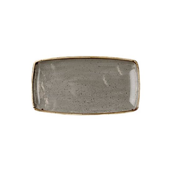 Picture of STONECAST - PEPPERCORN GREY - OBLONG PLATE - 29.5CM X 15CM (12) (CC-SPGS-OP11.1)