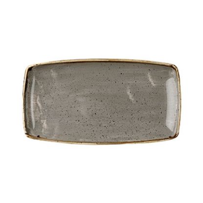 Picture of STONECAST - PEPPERCORN GREY - OBLONG PLATE - 35CM X 18.5CM (6) (CC-SPGS-OP14.1)