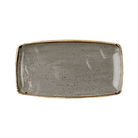 Picture of STONECAST - PEPPERCORN GREY - OBLONG PLATE - 35CM X 18.5CM (6) (CC-SPGS-OP14.1)