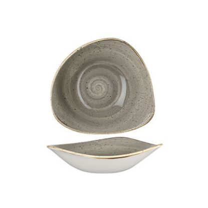 Picture of STONECAST - PEPPERCORN GREY - TRIANGLE BOWL - 18.5CM (12) (CC-SPGS-TRB7.1)
