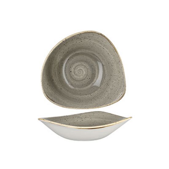 Picture of STONECAST - PEPPERCORN GREY - TRIANGLE BOWL - 18.5CM (12) (CC-SPGS-TRB7.1)