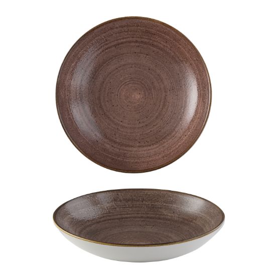Picture of STONECAST RAW - BROWN - COUPE BOWL - 18.2CM (12) (CC-SRBR-EVB7.1)